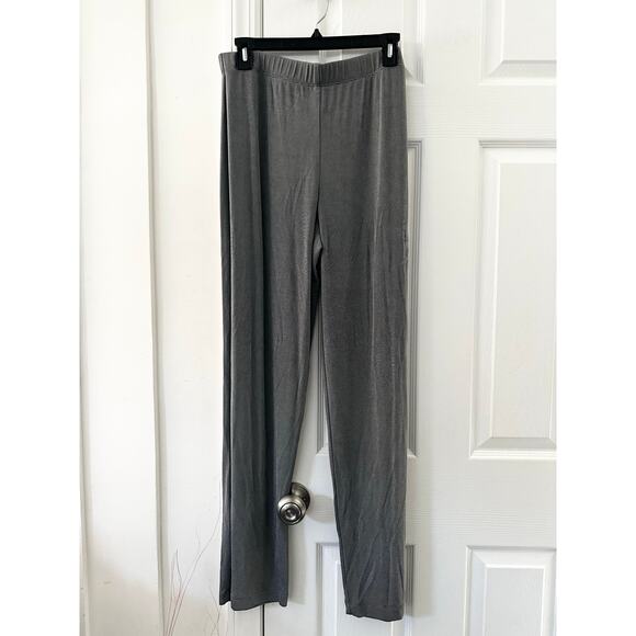 Travelers by Chico's Grey Slink Mock Neck Sleeveless Top Full Length Pants Set 1 - Picture 6 of 11